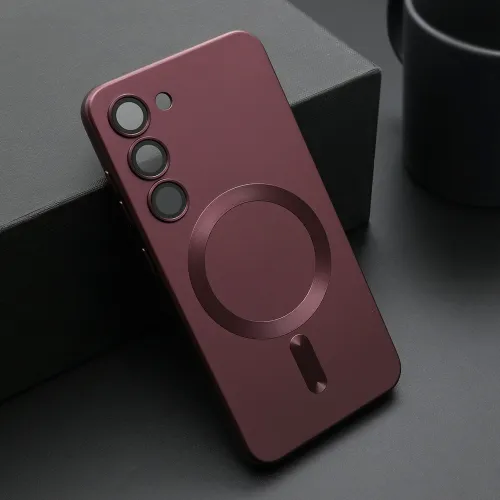 Futrola - maska ELEGANT MAGSAFE za Samsung S911B Galaxy S23 5G crvena (MS).