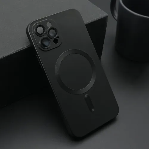 Futrola - maska ELEGANT MAGSAFE za iPhone 12 Pro (6.1) crna (MS).