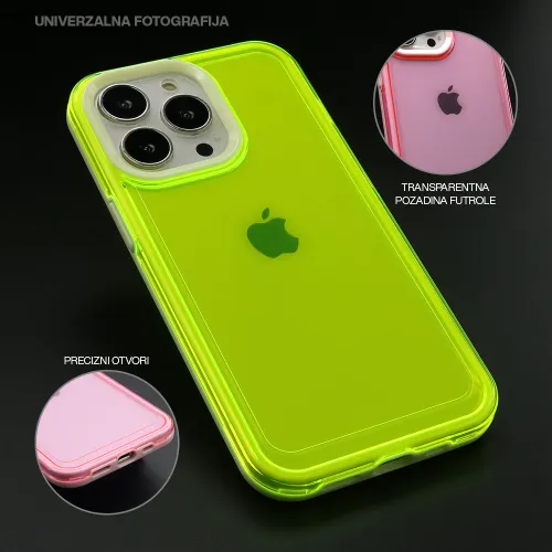 Futrola - maska GUMMY COLOR za iPhone 14 Pro Max (6.7) zuta (MS).