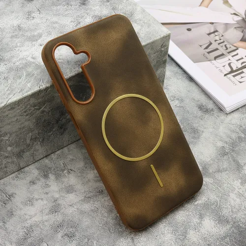 Futrola - maska LUX SKIN MagSafe za Samsung A166 Galaxy A16 5G zlatna (MS).