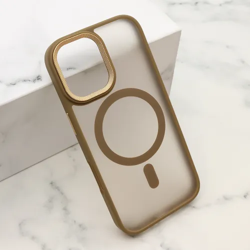 Futrola - maska SILKY MagSafe II za iPhone 17 (6.3) zlatna (MS).