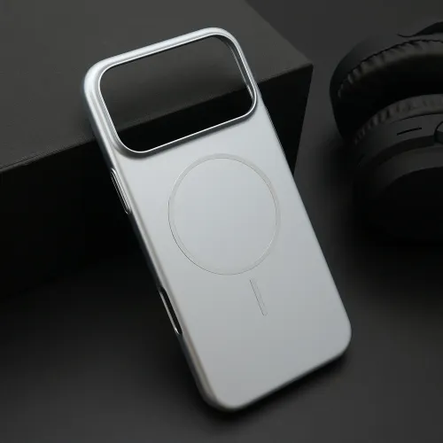 Futrola - maska PURE mat MagSafe za iPhone 17 Pro Max (6.9) srebrna (MS).