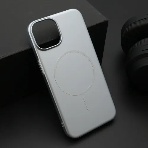Futrola - maska PURE mat MagSafe za iPhone 13 (6.1) srebrna (MS).