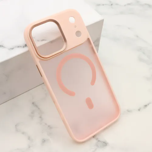 Futrola - maska SILKY MagSafe II za iPhone 17 Pro Max (6.9) roze (MS).