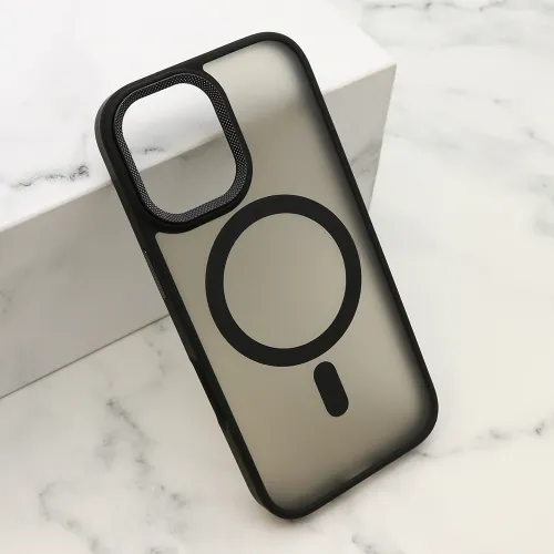 Futrola - maska SILKY MagSafe II za iPhone 17 (6.3) crna (MS).