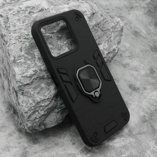 Futrola - maska Square ring za Huawei Honor X8c crna (MS).