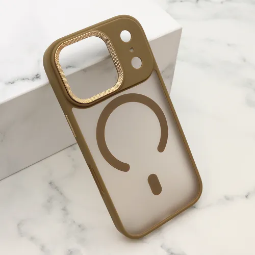 Futrola - maska SILKY MagSafe II za iPhone 17 Pro (6.3) zlatna (MS).