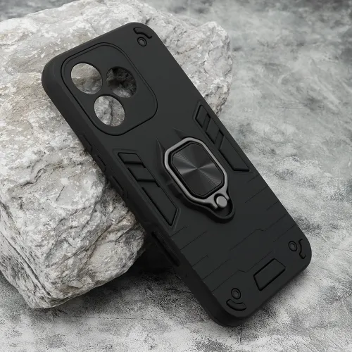 Futrola - maska Square ring za Huawei Honor 400 Lite crna (MS).