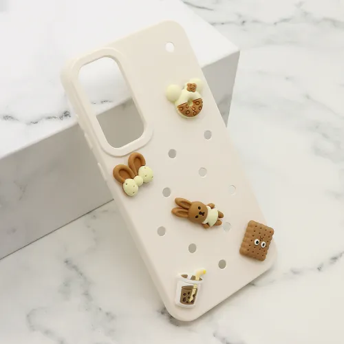 Futrola - maska TOY za Samsung A556 Galaxy A55 5G bela (MS).