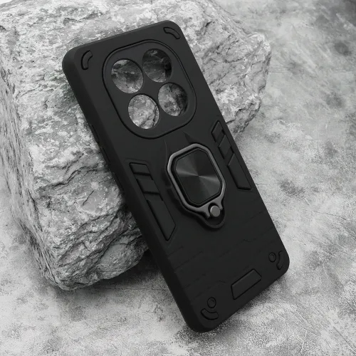 Futrola - maska Square ring za Xiaomi Redmi Note 14 Pro 4G crna (MS).