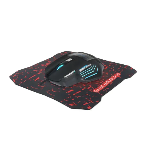 Gejmerski SET 2u1 (mis zicni i podloga za mis) crni MP1+G2 BANDA (MS).