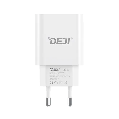Kuciste punjaca DEJI DJ-A109 20W PD Type C beli (MS).