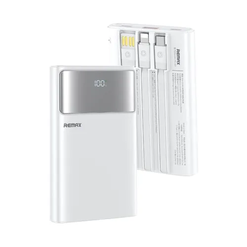 Power Bank prenosiva baterija Remax FC-03 LED Light PD 20W + QC 22.5W 10000mAh beli (MS).