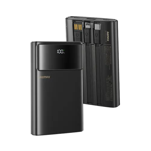 Power Bank prenosiva baterija Remax FC-03 LED Light PD 20W + QC 22.5W 10000mAh crni (MS).