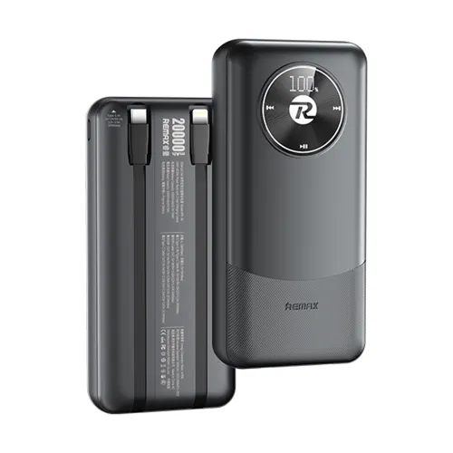Power Bank prenosiva baterija Remax RPP-38 20W PD+22.5W QC 20000mAh crni (MS).