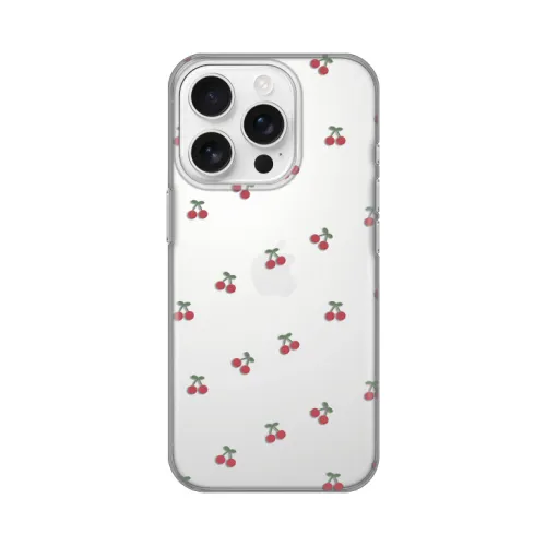 Silikonska futrola - maska print Skin za iPhone 16 Pro 6.3 Little Cherry.
