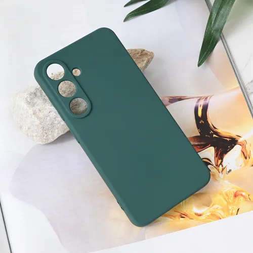 Futrola - maska Teracell Soft Velvet za Samsung S931 Galaxy S25 tamno zelena.