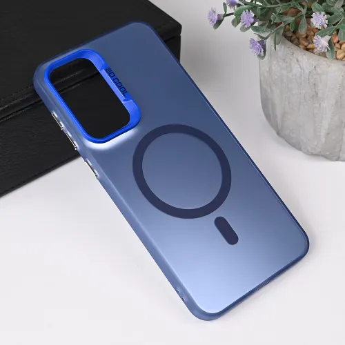 Futrola - maska Magsafe Clear za Samsung A566 Galaxy A56 5G plava.