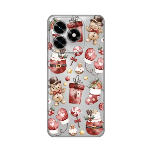 Silikonska futrola - maska print Skin za Huawei Honor X5c Plus Cozy Christmas.