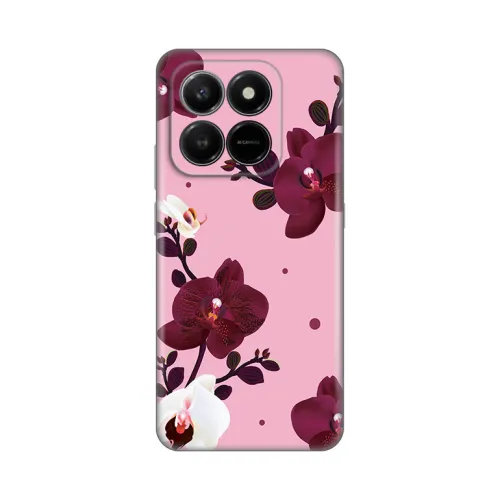 Silikonska futrola - maska print Skin za Honor X7d 4G/400 Smart 5G Pink Orchid.