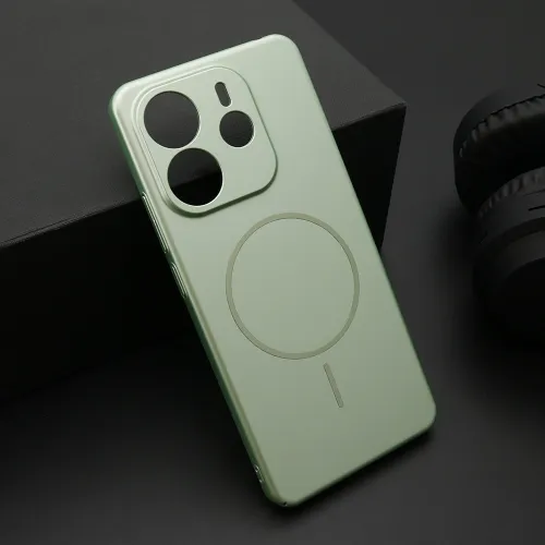 Futrola - maska PURE mat MagSafe za Xiaomi Redmi Note 14 4G (Global) tirkizna (MS).