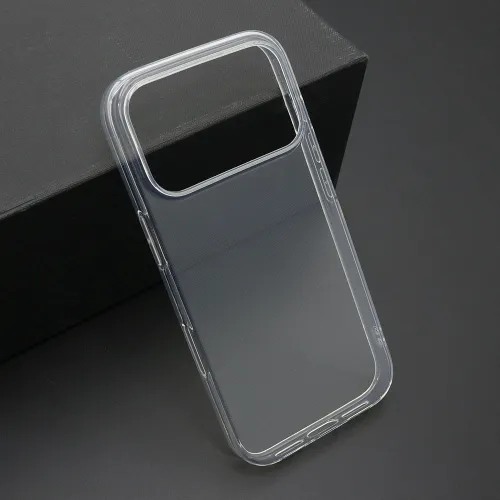 Futrola - maska ultra tanki PROTECT silikon za iPhone 17 Pro (6.3) providna (bela) (MS).