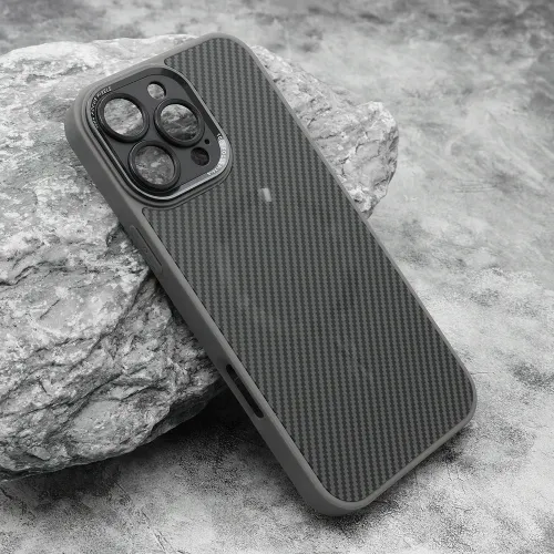 Futrola - maska CARBON MagSafe za iPhone 16 Pro Max (6.9) siva (small camera) (MS).