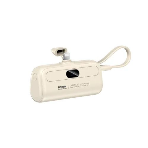 Power Bank prenosiva baterija Remax RPP-77 fast charging lightning 5000mAh white (MS).