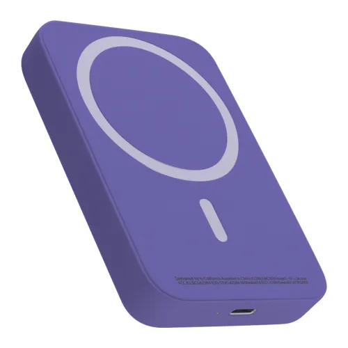 Power Bank prenosiva baterija MagSafe 15W 5000 mAh ljubicasti (MS).