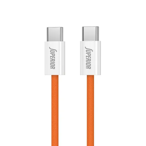 USB data kabl Superior SU-K1025 Type C na Type C 60W 1m narandžasti (MS).