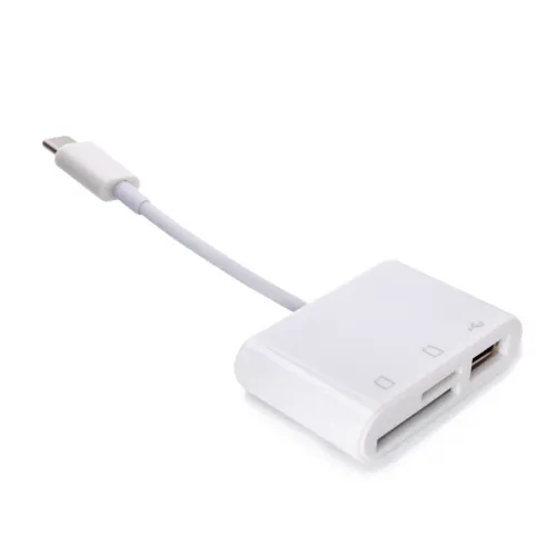 Citac kartica Type C na SD microSD USB 2.0 3 u 1 JWD-59.