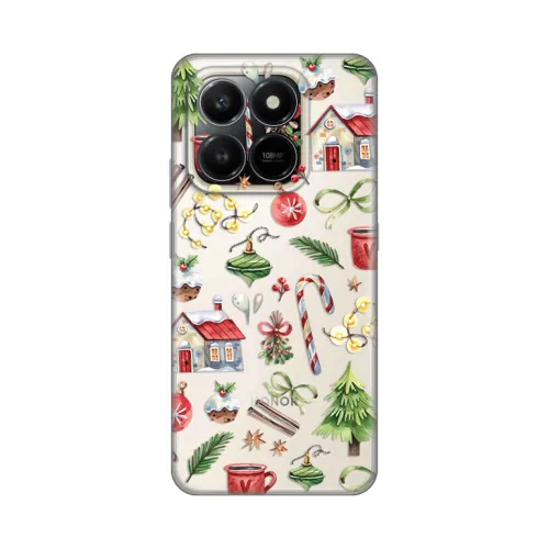 Silikonska futrola - maska print Skin za Honor X7d 4G/400 Smart 5G Winter Spirit.