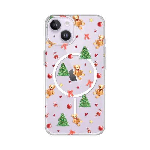 Futrola - maska print Magsafe za iPhone 13/14 6.1 Merry Bear.