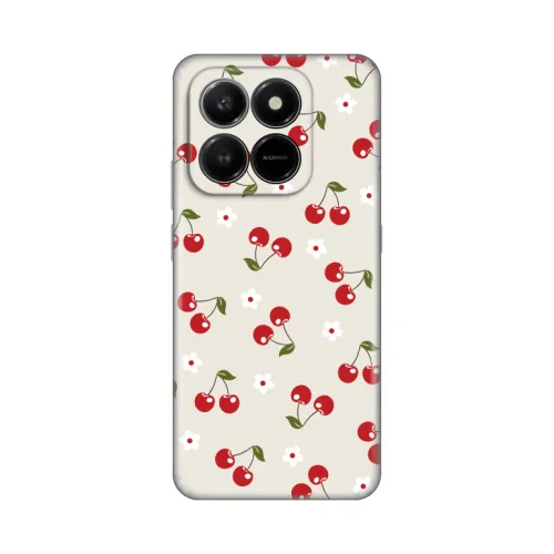 Silikonska futrola - maska print za Honor X7d 4G/400 Smart 5G Cherry and Flowers.