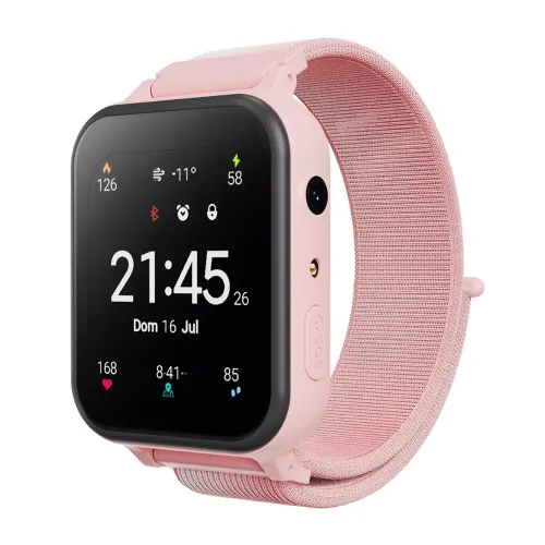 Smart watch CANYON Alfie KW-37, Kids, 1.69", GPS, nano SIM, 32+32MB, GSM, 400mAh, pink.