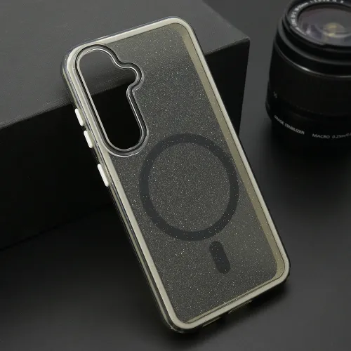 Futrola - maska CRYSTAL MagSafe za Samsung S931 Galaxy S25 5G crna (MS).