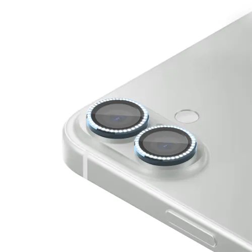 Folija za zastitu kamere DIAMOND za iPhone 16 (6.1)/16 Plus (6.7) plava (MS).