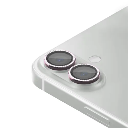 Folija za zastitu kamere DIAMOND za iPhone 16 (6.1)/16 Plus (6.7) roze (MS).