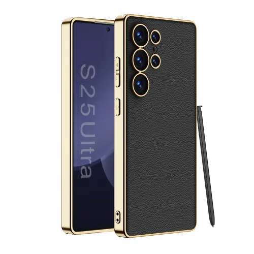 Futrola - maska S GOLD LINE za Samsung S938 Galaxy S25 Ultra 5G crna (GKK case) (MS).