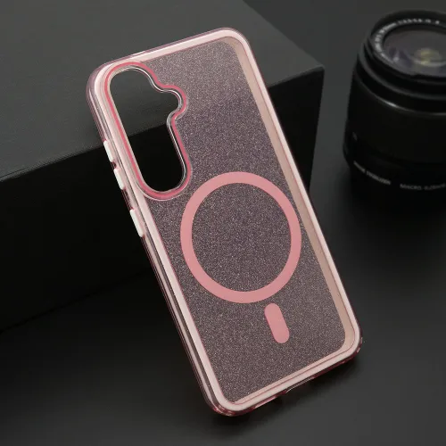 Futrola - maska CRYSTAL MagSafe za Samsung S931 Galaxy S25 5G roze (MS).