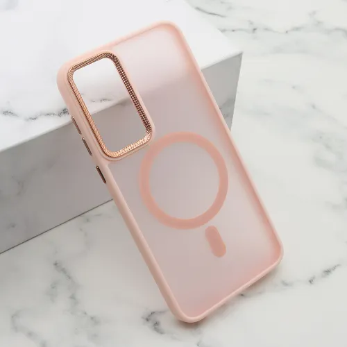 Futrola - maska SILKY MAGSAFE II za Samsung A556 Galaxy A55 5G roze (MS).