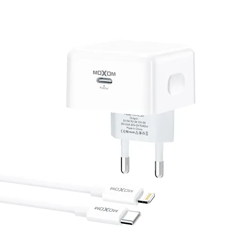 Kucni punjac MOXOM MX-HC307 40W Type C na Lightning beli (MS).