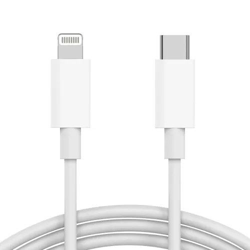USB data kabl PD za iPhone Type C na lightning 3A HQ beli 1m (MS).
