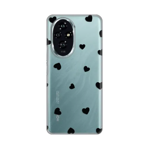 Silikonska futrola - maska print Skin za Huawei Honor 200 Hearts.