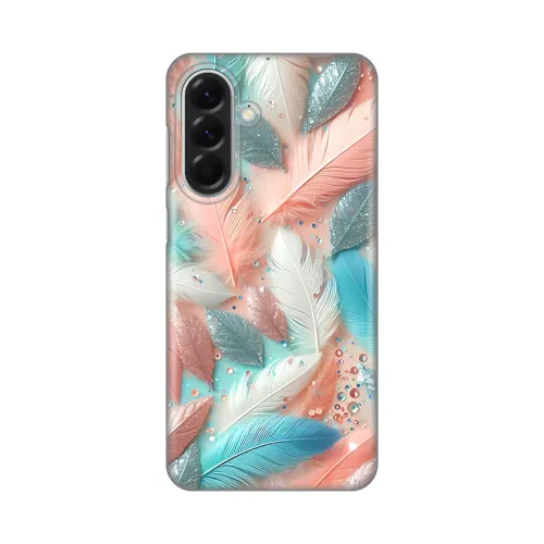 Silikonska futrola - maska print za Samsung A566 Galaxy A56 5G Pastel Feathers.