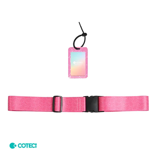 Sigurnosna traka za kofer Coteci roze.