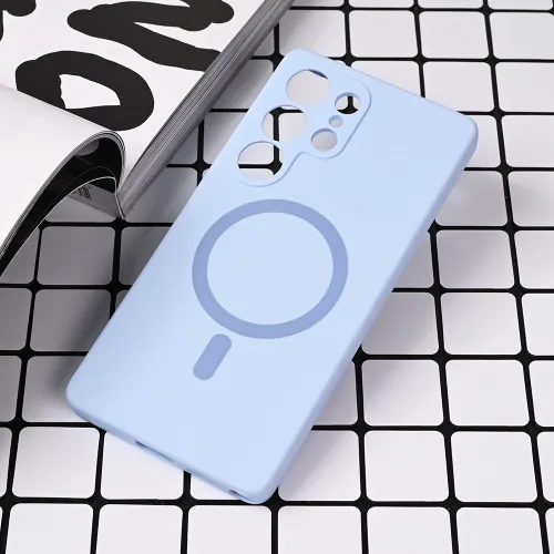 Futrola - maska Magsafe Pure color za Samsung S938 Galaxy S25 Ultra svetlo plava.