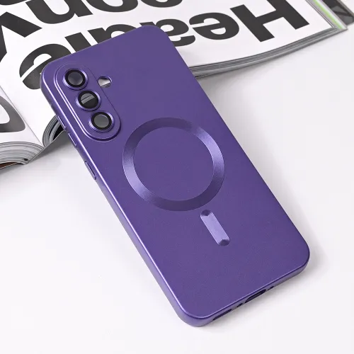 Futrola - maska Magsafe Chrome za Samsung A566 Galaxy A56 ljubicasta.