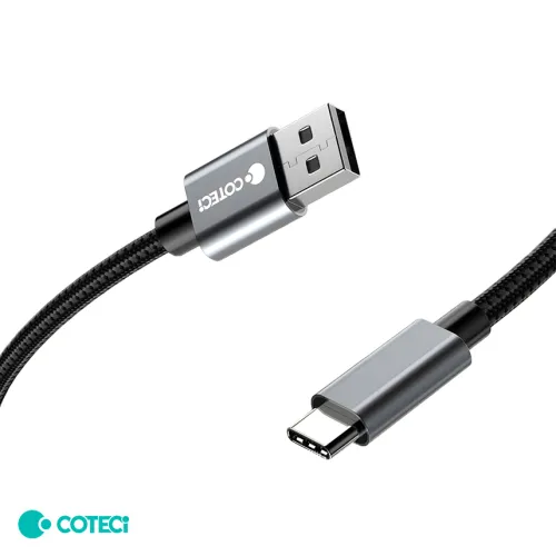 USB Data kabl Coteci 87313 60W 10 Gbps USB 3.0 na Type C crni 1m.