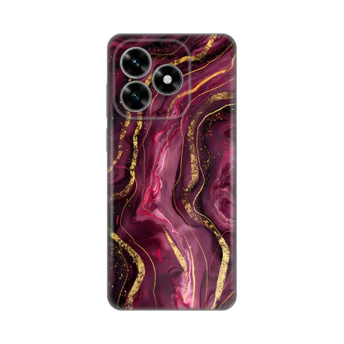 Silikonska futrola - maska print za Huawei Honor X5c Plus Burgundy.